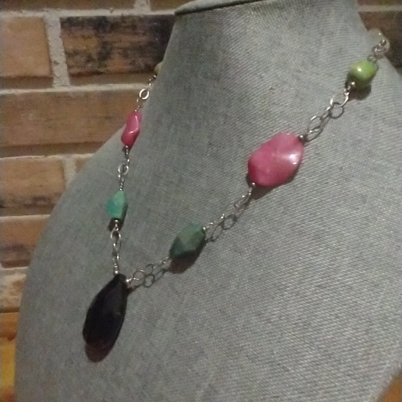 Free with purchase Empress Purple and Dark Glass Pendant Necklace - Picture 3 of 12